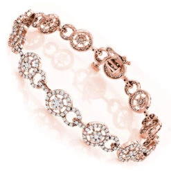 Ladies 14K White Gold Diamond Circle Bracelet 4.83 9 Ladies 14K White Gold Diamond Circle Bracelet 4.83 -Invicta Jewelry Store ladies bracelets 14k gold diamond circle bracelet 483 p 6487 ro