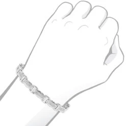 Ladies Diamond Bracelet In Sterling Silver 0.22ct -Invicta Jewelry Store ladies diamond bracelet in sterling silver 027ct p 48396bod