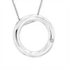 Ladies Diamond Circle Pendant In Sterling Silver Luxurman Love Quotes 2 Ladies Diamond Circle Pendant In Sterling Silver Luxurman Love Quotes -Invicta Jewelry Store ladies diamond circle pendant in sterling silver luxurman love quotes main