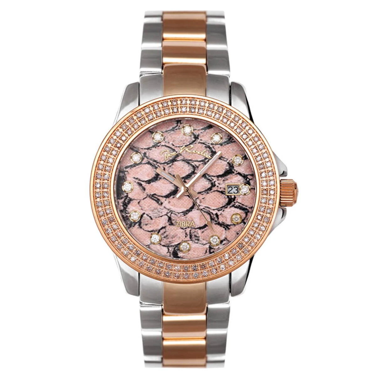 Ladies Diamond Watch By Joe Rodeo: Zibra Model 1.25ct 3 Ladies Diamond Watch By Joe Rodeo: Zibra Model 1.25ct