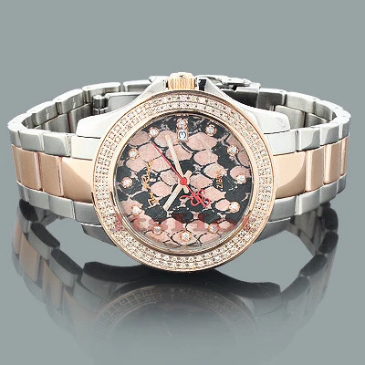 Ladies Diamond Watch By Joe Rodeo: Zibra Model 1.25ct 4 Ladies Diamond Watch By Joe Rodeo: Zibra Model 1.25ct - Image 2