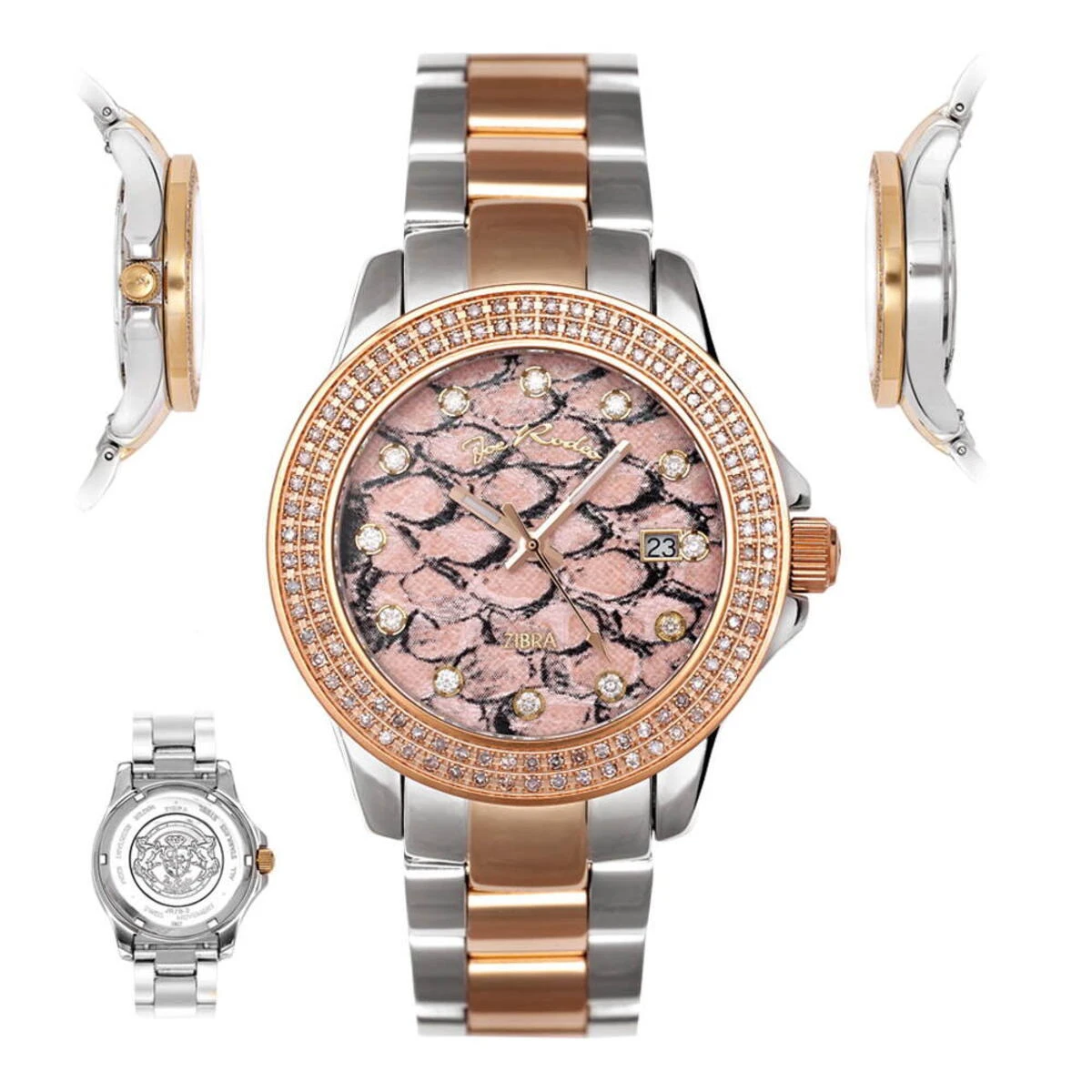 Ladies Diamond Watch By Joe Rodeo: Zibra Model 1.25ct 8 Ladies Diamond Watch By Joe Rodeo: Zibra Model 1.25ct - Image 6