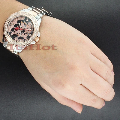 Ladies Diamond Watch By Joe Rodeo: Zibra Model 1.25ct 6 Ladies Diamond Watch By Joe Rodeo: Zibra Model 1.25ct - Image 4