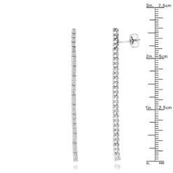 Ladies Earrings 14K White Gold String Diamond Earrings 1.54ct 12 Ladies Earrings 14K White Gold String Diamond Earrings 1.54ct -Invicta Jewelry Store ladies earrings 14k gold string diamond earrings 154ct p 7121 rulerwh