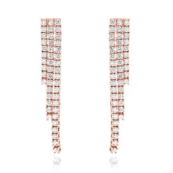 Ladies Earrings 14K White Gold String Diamond Earrings 3.78ct 10 Ladies Earrings 14K White Gold String Diamond Earrings 3.78ct -Invicta Jewelry Store ladies earrings 14k gold string diamond earrings 378ct p 7122 ro