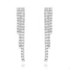 Ladies Earrings 14K White Gold String Diamond Earrings 3.78ct -Invicta Jewelry Store ladies earrings 14k gold string diamond earrings 378ct p 7122 wh