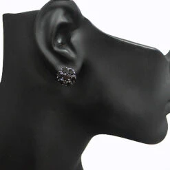 Large Black Diamond Cluster Earrings 5.50ct 14K Black Plated Gold 7 Large Black Diamond Cluster Earrings 5.50ct 14K Black Plated Gold -Invicta Jewelry Store large black diamond cluster earrings 550ct 14k p 45559bod