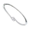 Love And Friendship Women's Diamond Bangle Bracelet 14K White Gold 1.1ct Luxurman -Invicta Jewelry Store love and friendship womens diamond bangle bracelet 14k gold 11ct luxurman mainwh