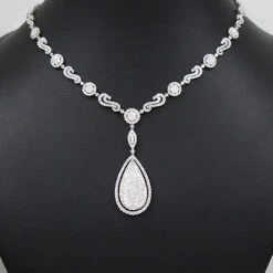 Ladies 18K Rose Gold Luccello Designer Diamond Drop Necklace 18.40ct 7 Ladies 18K Rose Gold Luccello Designer Diamond Drop Necklace 18.40ct -Invicta Jewelry Store luccello designer jewelry ladies diamond drop necklace 1840ct 18k 3