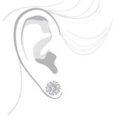 Luxurman 1 1/2ct Diamond Flower Cluster Earrings Studs 14K White Gold 12 Luxurman 1 1/2ct Diamond Flower Cluster Earrings Studs 14K White Gold -Invicta Jewelry Store luxurman 1 12ct diamond flower cluster earrings studs in 14k gold bodwh