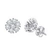 Luxurman 1 1/2ct Diamond Flower Cluster Earrings Studs 14K White Gold 2 Luxurman 1 1/2ct Diamond Flower Cluster Earrings Studs 14K White Gold -Invicta Jewelry Store luxurman 1 12ct diamond flower cluster earrings studs in 14k gold mainwh