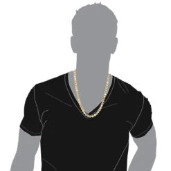 LUXURMAN 10K Yellow Gold White Yellow Black Diamond Necklace For Men 5.5ct Chain 14 LUXURMAN 10K Yellow Gold White Yellow Black Diamond Necklace For Men 5.5ct Chain -Invicta Jewelry Store luxurman 10k gold white yellow black diamond necklace for men 55ct chain bodye