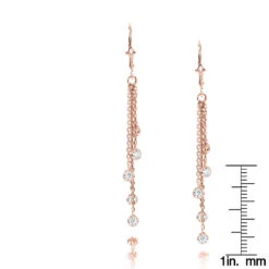Luxurman 14K White Gold Chandelier Earrings With Diamonds By The Yard 1 Carat -Invicta Jewelry Store luxurman 14k gold chandelier earrings with diamonds by the yard 1 carat rulerro