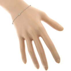 Luxurman 14K White Gold Diamond By The Yard Bracelet For Women 1/2 Carat 7in -Invicta Jewelry Store luxurman 14k gold diamond by the yard bracelet for women 12 carat 7in bodwh