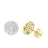 Luxurman 14K Yellow Gold Pave Round Diamond Cluster Earrings Studs 1/2 Carat -Invicta Jewelry Store luxurman 14k gold pave round diamond cluster earrings studs 12 carat mainye