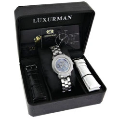 Luxurman Ladies Diamond Watch 0.30ct Blue MOP 9 Luxurman Ladies Diamond Watch 0.30ct Blue MOP -Invicta Jewelry Store luxurman ladies diamond watch 030ct black p 43228 3