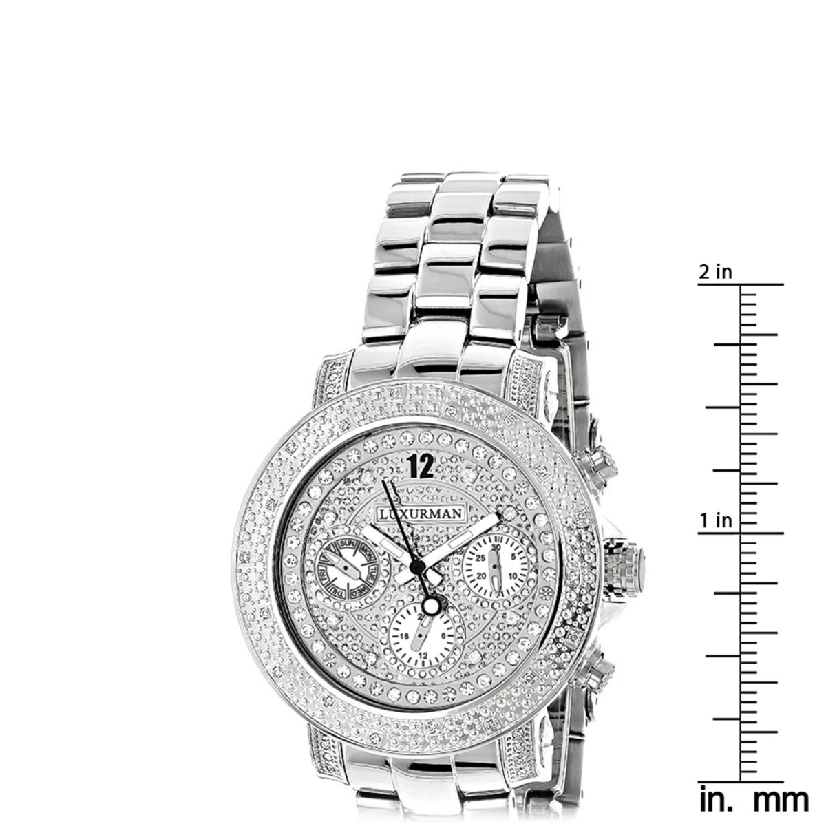 Luxurman Ladies Diamond Watch 0.30ct 7 Luxurman Ladies Diamond Watch 0.30ct - Image 5