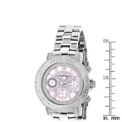 Luxurman Ladies Diamond Watch 0.3ct Pink MOP Oversized Women's Watch 11 Luxurman Ladies Diamond Watch 0.3ct Pink MOP Oversized Women's Watch -Invicta Jewelry Store luxurman ladies diamond watch 030ct pink p 43229 ruler