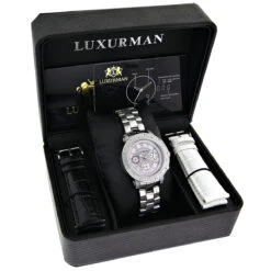 Luxurman Ladies Diamond Watch 0.3ct Pink MOP Oversized Women's Watch 9 Luxurman Ladies Diamond Watch 0.3ct Pink MOP Oversized Women's Watch -Invicta Jewelry Store luxurman ladies diamond watch 030ct pink p 43229box