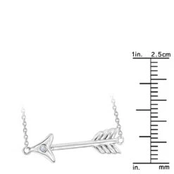 Luxurman Love Quotes Necklaces Sterling Silver Diamond Arrow Pendant 11 Luxurman Love Quotes Necklaces Sterling Silver Diamond Arrow Pendant -Invicta Jewelry Store luxurman love quotes necklaces sterling silver diamond arrow pendant ruler