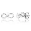 Luxurman Love Quotes: Small Diamond Infinity Earrings Sterling Silver Studs 2 Luxurman Love Quotes: Small Diamond Infinity Earrings Sterling Silver Studs -Invicta Jewelry Store luxurman love quotes small diamond infinity earrings sterling silver studs main