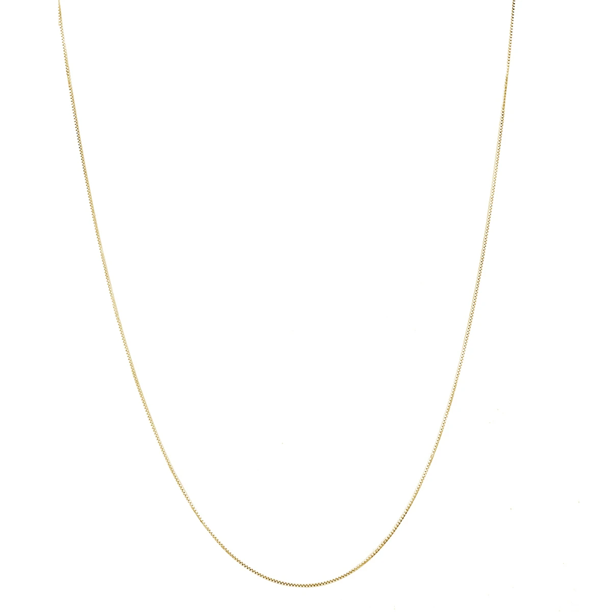 LUXURMAN Solid 10K Yellow Gold Box Chain For Women Adjustable 0.9mm 8 LUXURMAN Solid 10K Yellow Gold Box Chain For Women Adjustable 0.9mm - Image 6