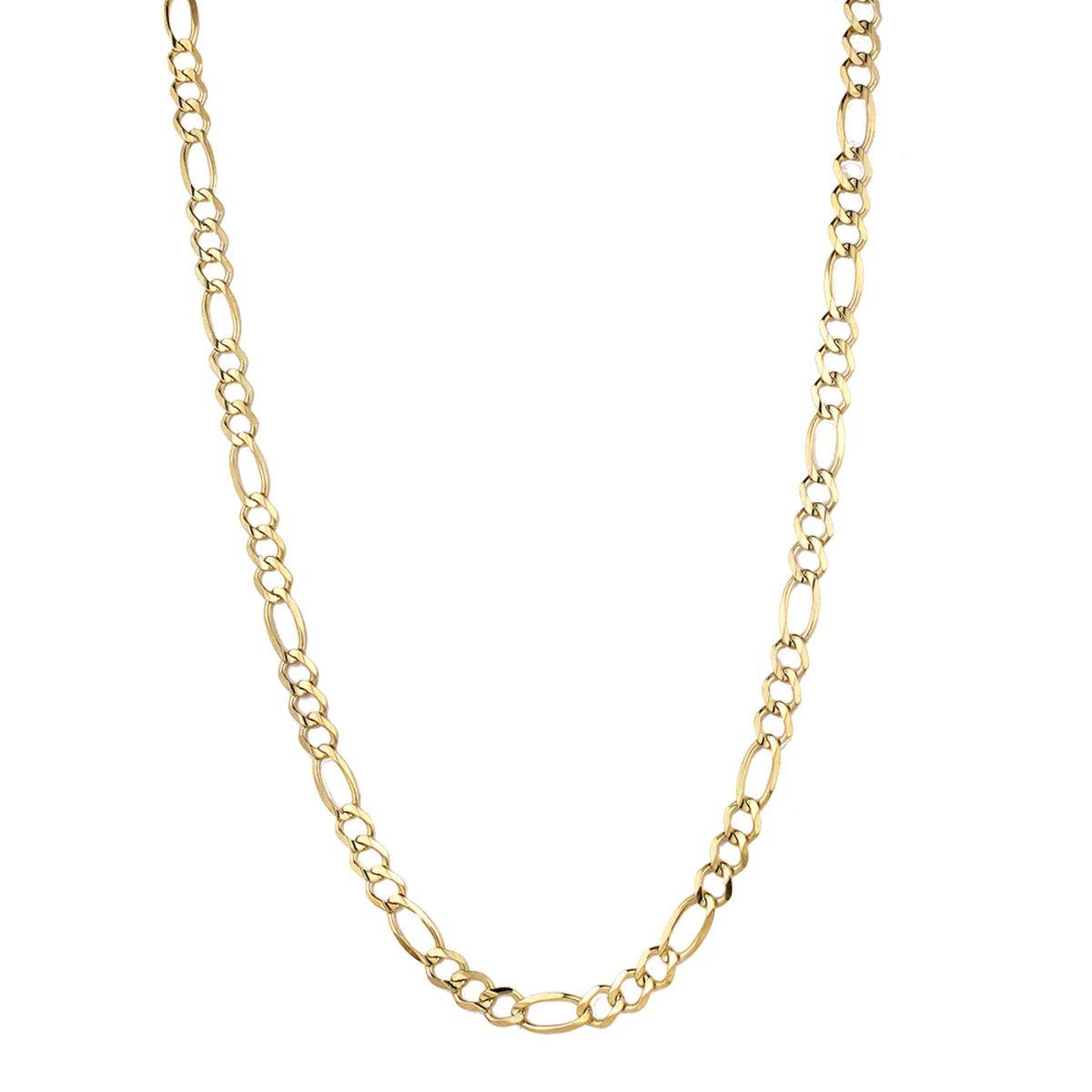 LUXURMAN Solid 10K Yellow Gold Figaro Chain For Men 8.5mm Wide 5 LUXURMAN Solid 10K Yellow Gold Figaro Chain For Men 8.5mm Wide - Image 3