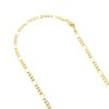 LUXURMAN Solid 10K Yellow Gold Figaro Chain For Men & Women 3mm Wide 2 LUXURMAN Solid 10K Yellow Gold Figaro Chain For Men & Women 3mm Wide -Invicta Jewelry Store luxurman solid 10k gold figaro chain for men women 3mm wide ye