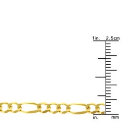 LUXURMAN Solid 10K Yellow Gold Figaro Chain For Men & Women 4mm Wide 11 LUXURMAN Solid 10K Yellow Gold Figaro Chain For Men & Women 4mm Wide -Invicta Jewelry Store luxurman solid 10k gold figaro chain for men women 4mm wide rulerye