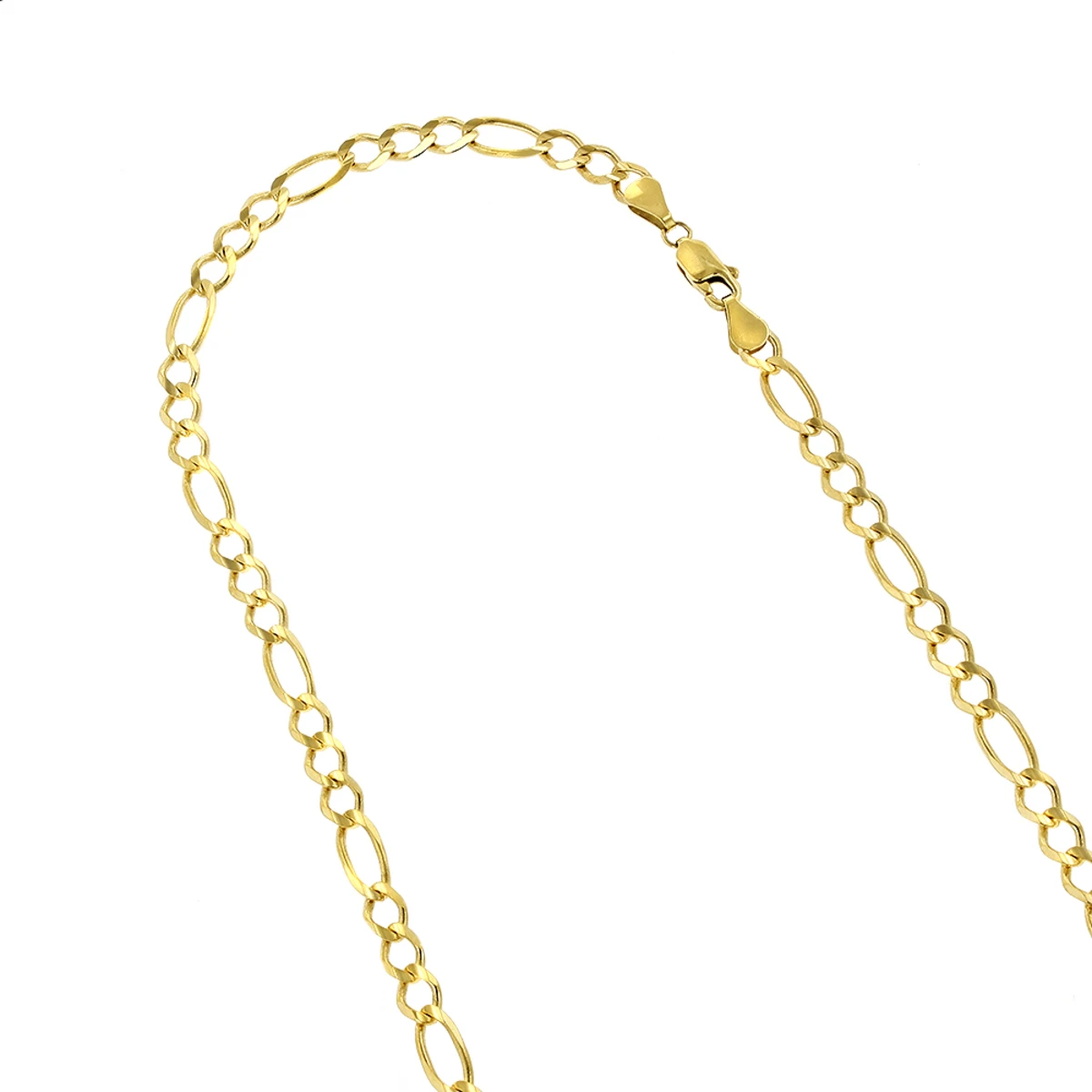 LUXURMAN Solid 10K Yellow Gold Figaro Chain For Men & Women 6mm Wide 3 LUXURMAN Solid 10K Yellow Gold Figaro Chain For Men & Women 6mm Wide