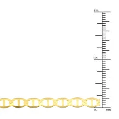 LUXURMAN Solid 10K Yellow Gold Mariner Chain For Men & Women 5.5mm Wide 11 LUXURMAN Solid 10K Yellow Gold Mariner Chain For Men & Women 5.5mm Wide -Invicta Jewelry Store luxurman solid 10k gold mariner chain for men women 55mm wide rulerye