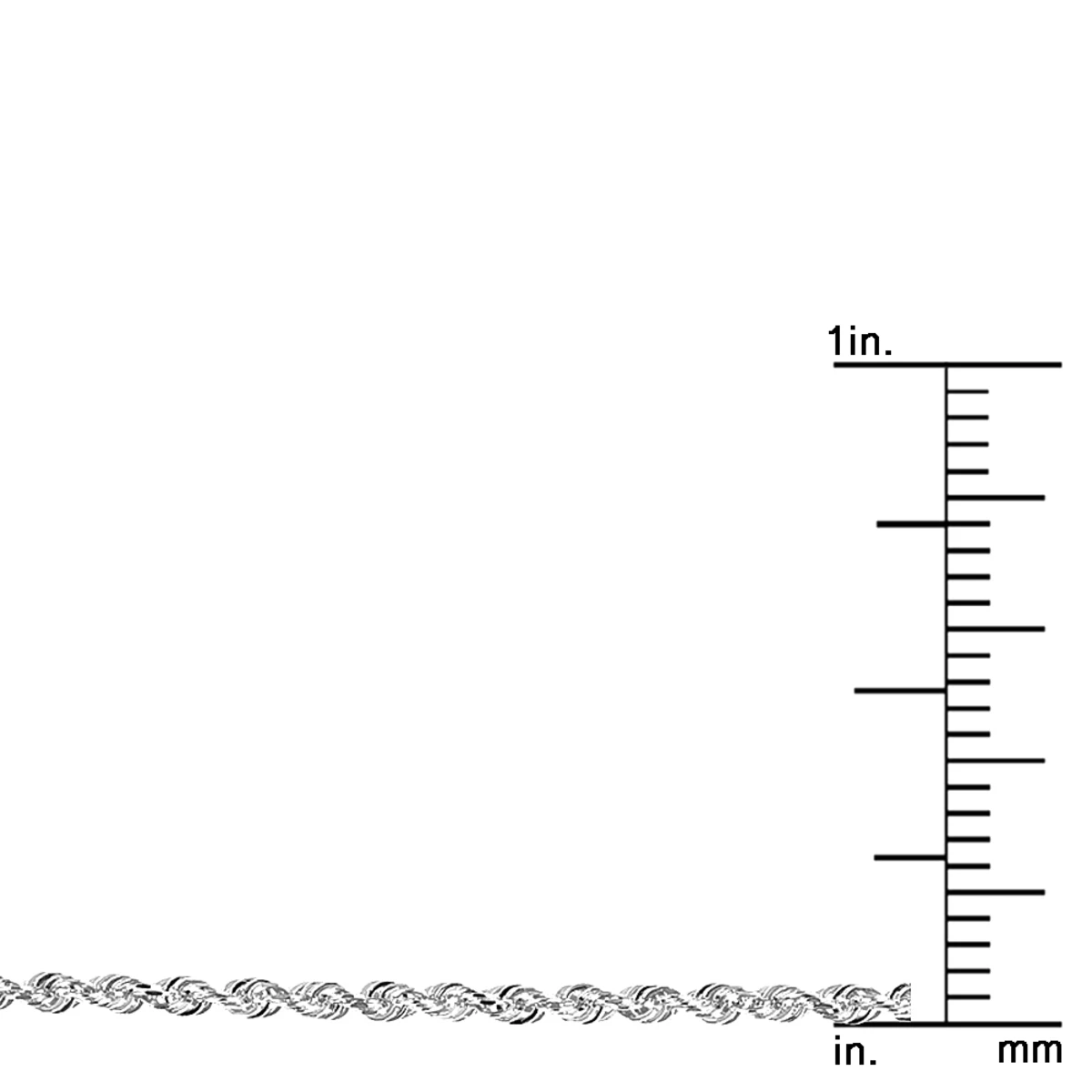 LUXURMAN Solid 10K Yellow Gold Rope Chain For Men & Women Diamond Cut 1.5mm 9 LUXURMAN Solid 10K Yellow Gold Rope Chain For Men & Women Diamond Cut 1.5mm - Image 7
