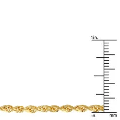 LUXURMAN Solid 10K Yellow Gold Rope Chain For Men & Women Diamond Cut 2.8mm 11 LUXURMAN Solid 10K Yellow Gold Rope Chain For Men & Women Diamond Cut 2.8mm -Invicta Jewelry Store luxurman solid 10k gold rope chain for men women diamond cut 28mm rulerye