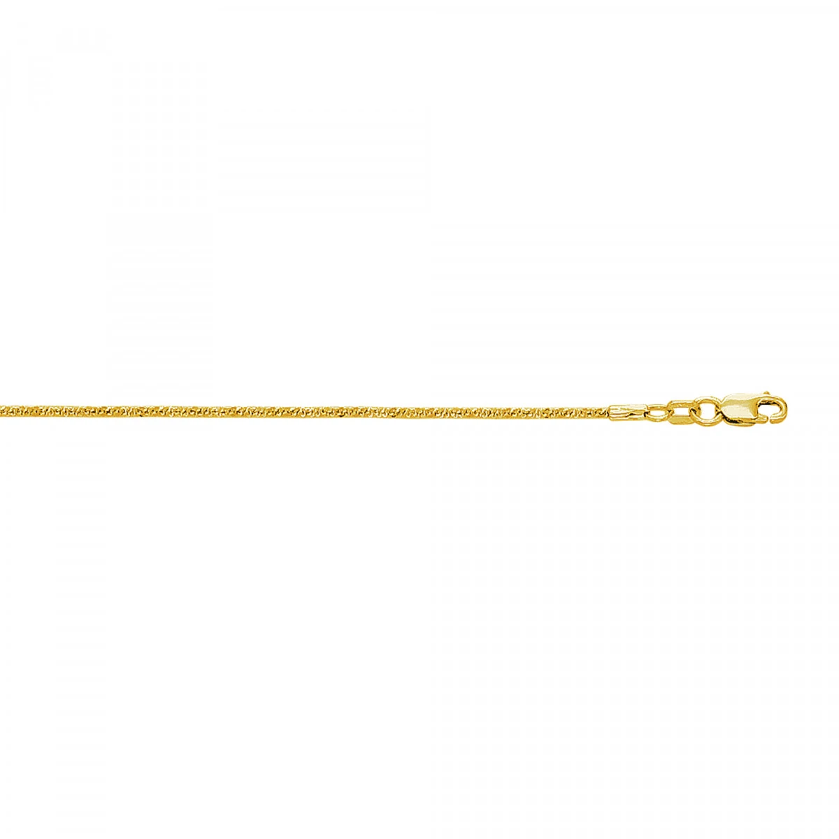 LUXURMAN Solid 10K Yellow Gold Sparkle Chain For Women 1.5mm Wide 3 LUXURMAN Solid 10K Yellow Gold Sparkle Chain For Women 1.5mm Wide