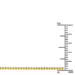 LUXURMAN Solid 14K White Gold Box Chain For Men & Women 1.4mm Wide 12 LUXURMAN Solid 14K White Gold Box Chain For Men & Women 1.4mm Wide -Invicta Jewelry Store luxurman solid 14k gold box chain for men women 14mm wide ruler