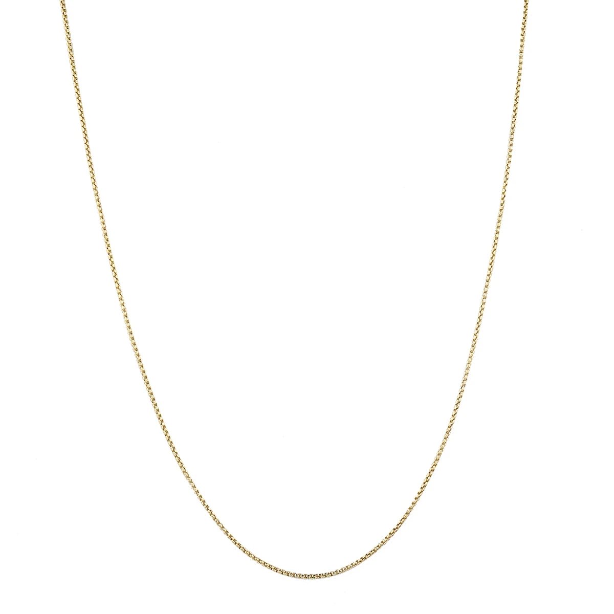 LUXURMAN Solid 14K White Gold Box Chain For Men & Women Round 1.7mm Wide 5 LUXURMAN Solid 14K White Gold Box Chain For Men & Women Round 1.7mm Wide - Image 3