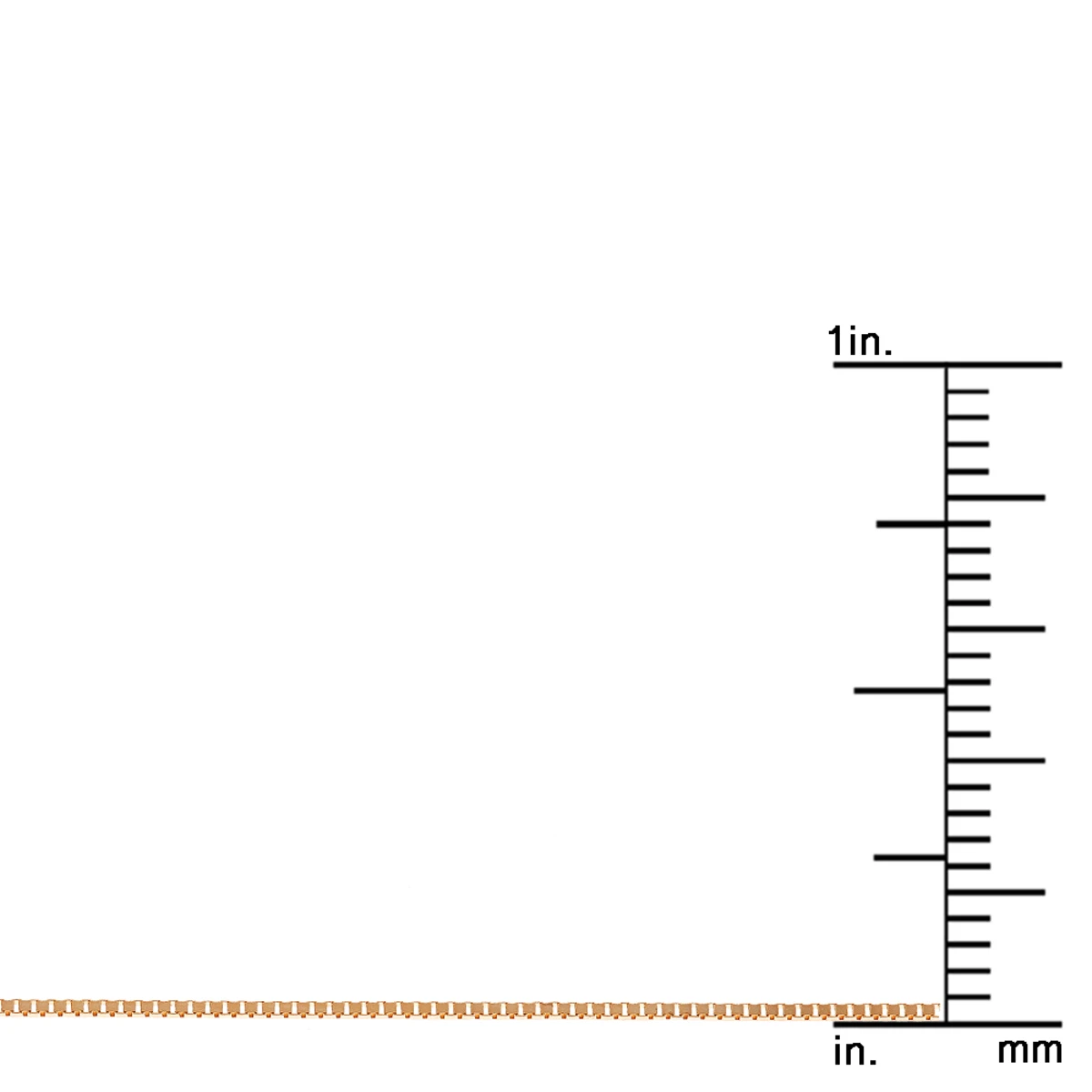 LUXURMAN Solid 14K Yellow Gold Box Chain For Women 0.8mm Wide 12 LUXURMAN Solid 14K Yellow Gold Box Chain For Women 0.8mm Wide - Image 10