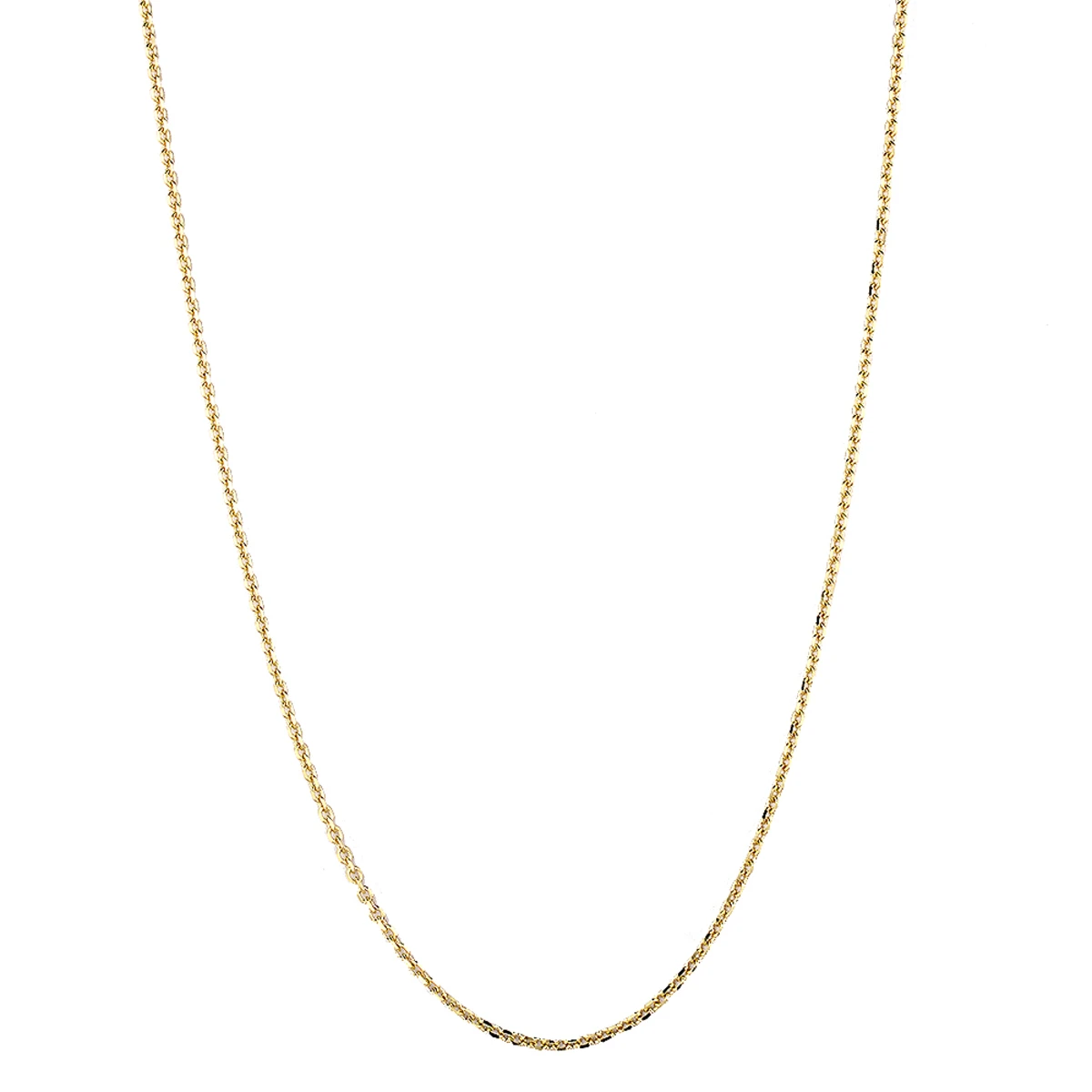 LUXURMAN Solid 14K Yellow Gold Cable Chain For Men & Women 2.3mm Wide 8 LUXURMAN Solid 14K Yellow Gold Cable Chain For Men & Women 2.3mm Wide - Image 6