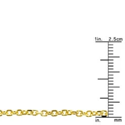 LUXURMAN Solid 14K Yellow Gold Cable Chain For Men & Women 2.3mm Wide 19 LUXURMAN Solid 14K Yellow Gold Cable Chain For Men & Women 2.3mm Wide -Invicta Jewelry Store luxurman solid 14k gold cable chain for men women 23mm wide rulerye