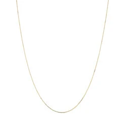 LUXURMAN Solid 14K Yellow Gold Cable Chain For Women Adjustable 0.9mm -Invicta Jewelry Store luxurman solid 14k gold cable chain for women adjustable 09mm boxye