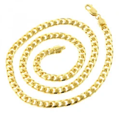 LUXURMAN Solid 14K Yellow Gold Cuban Link Chain For Men Miami 6mm Wide -Invicta Jewelry Store luxurman solid 14k gold cuban link chain for men miami 6mm wide backye