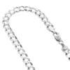 LUXURMAN Solid 14K White Gold Curb Chain For Men & Women Comfort 3.5mm Wide 2 LUXURMAN Solid 14K White Gold Curb Chain For Men & Women Comfort 3.5mm Wide -Invicta Jewelry Store luxurman solid 14k gold curb chain for men women comfort 35mm wide wh