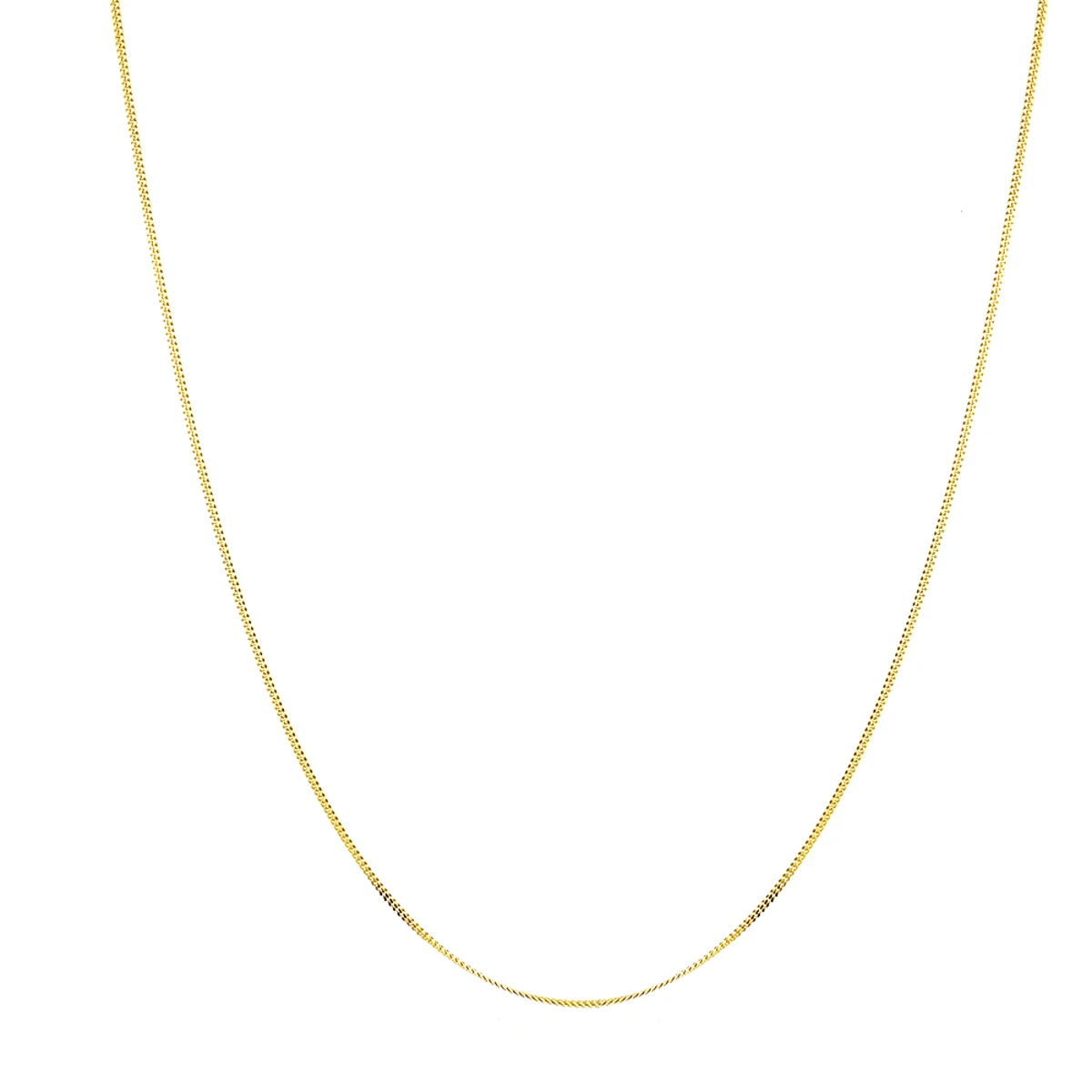 LUXURMAN Solid 14K Yellow Gold Curb Chain For Men & Women Gourmette 1.5mm 8 LUXURMAN Solid 14K Yellow Gold Curb Chain For Men & Women Gourmette 1.5mm - Image 6