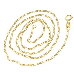 LUXURMAN Solid 14K Yellow Gold Figaro Chain For Men & Women 1.9mm Wide 15 LUXURMAN Solid 14K Yellow Gold Figaro Chain For Men & Women 1.9mm Wide -Invicta Jewelry Store luxurman solid 14k gold figaro chain for men women 19mm wide backye