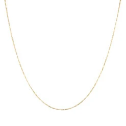 LUXURMAN Solid 14K Yellow Gold Figaro Chain For Men & Women 1.9mm Wide 17 LUXURMAN Solid 14K Yellow Gold Figaro Chain For Men & Women 1.9mm Wide -Invicta Jewelry Store luxurman solid 14k gold figaro chain for men women 19mm wide boxye