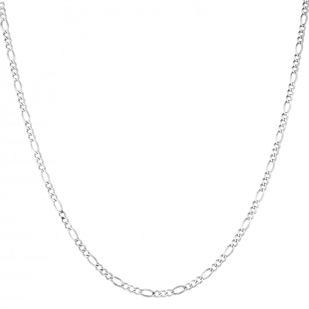 LUXURMAN Solid 14K Yellow Gold Figaro Chain For Men & Women 3mm Wide 7 LUXURMAN Solid 14K Yellow Gold Figaro Chain For Men & Women 3mm Wide - Image 5