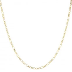 LUXURMAN Solid 14K Yellow Gold Figaro Chain For Men & Women 3mm Wide 17 LUXURMAN Solid 14K Yellow Gold Figaro Chain For Men & Women 3mm Wide -Invicta Jewelry Store luxurman solid 14k gold figaro chain for men women 3mm wide boxye