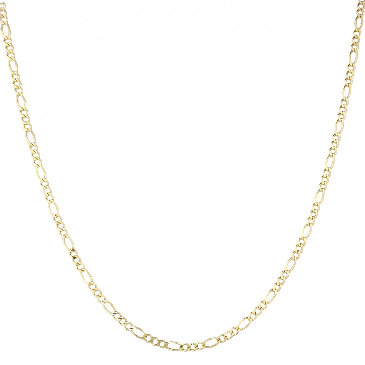 LUXURMAN Solid 14K Yellow Gold Figaro Chain For Men & Women 3mm Wide 8 LUXURMAN Solid 14K Yellow Gold Figaro Chain For Men & Women 3mm Wide - Image 6