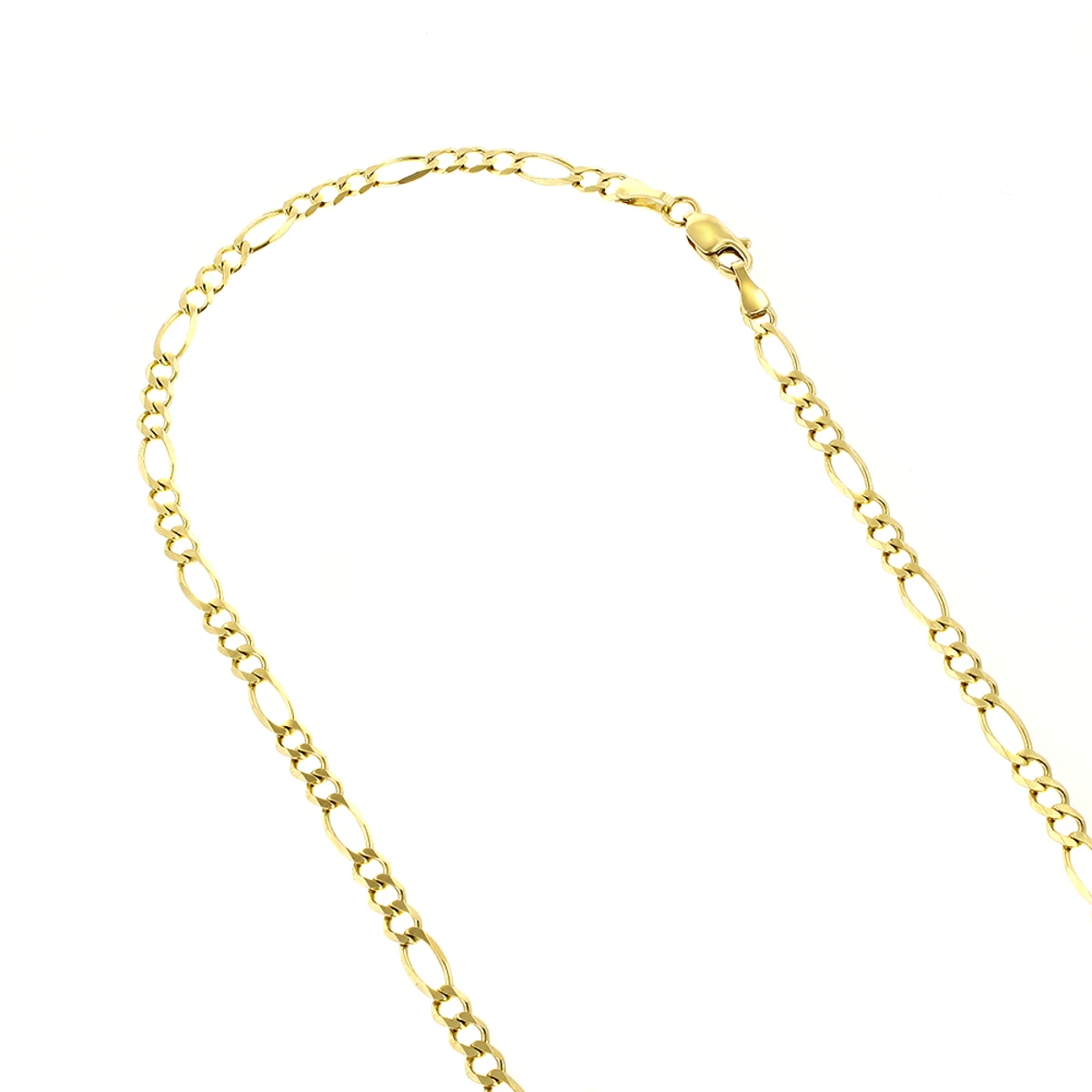 LUXURMAN Solid 14K Yellow Gold Figaro Chain For Men & Women 3mm Wide 3 LUXURMAN Solid 14K Yellow Gold Figaro Chain For Men & Women 3mm Wide