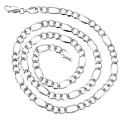 LUXURMAN Solid 14K Yellow Gold Figaro Chain For Men & Women 4mm Wide 14 LUXURMAN Solid 14K Yellow Gold Figaro Chain For Men & Women 4mm Wide -Invicta Jewelry Store luxurman solid 14k gold figaro chain for men women 4mm wide backwh